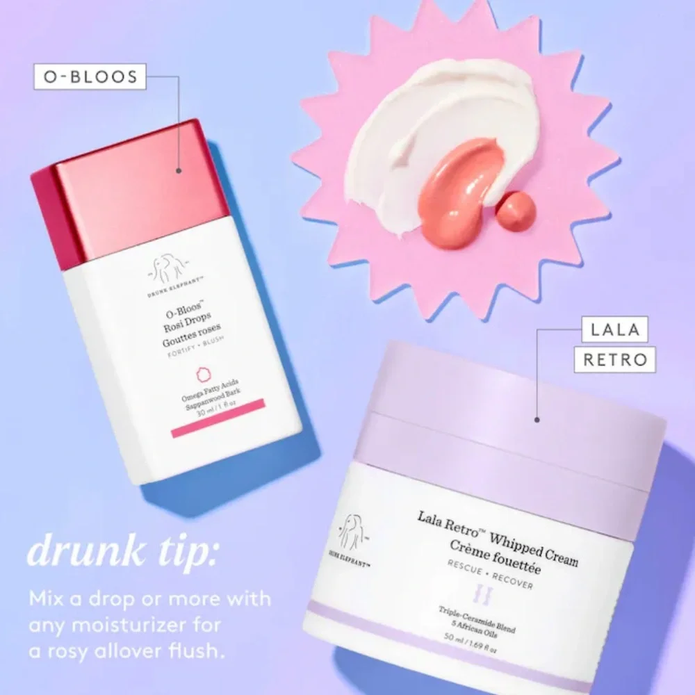 NEW Drunk Elephant  O-Bloos™ Rosi Glow Drops with Vitamin F